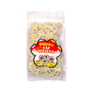 RECOMPENSE PENTRU CAINI BISCUITI PENTRU CATELUSI PUPPY CU MENTA 400G (25/bax)/22313.4