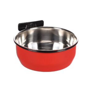 BOL DIN INOX PENTRU ROZATOARE FLAMINGO AVARO RED M CU SURUB DE PRINDERE 13CMx580ML
