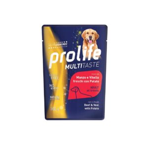 HRANA UMEDA PENTRU CAINI PREMIUM PROLIFE DOG PLIC VITA/CARTOF 300G