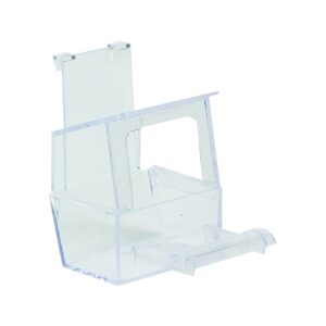 HRANITOARE/ADAPATOARE CU TREAPTA PENTRU PASARI EXOTICE TRANSPARENTA FLAMINGO  6x7x9CM