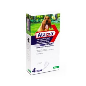 ANTIPARAZITAR EXTERN PENTRU CAINI ATAXXA 400 (PESTE 25 KG)*4 PIPx4,0 ML