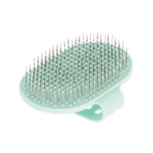 PERIE PENTRU CAINI TERRIER CURRY COMB KERBL 13x8CM TURQUOISE