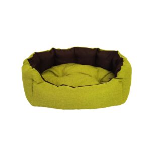 CULCUS TEXTIL PENTRU CAINI SI PISICI ORIONE M BROWN YELLOW GREEN  65x50x22 CM