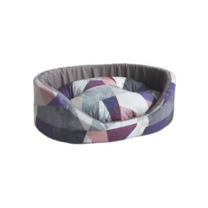 CULCUS TEXTIL PENTRU CAINI SI PISICI TAURUS 4 GEO VIOLA  60x73x20 CM
