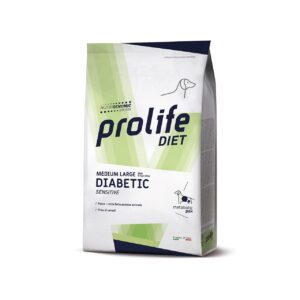 DIETA VETERINARA USCATA PROLIFE DIABETIC SENSIBIL PENTRU CAINI DE TALIE MEDIE/MARE 8 KG