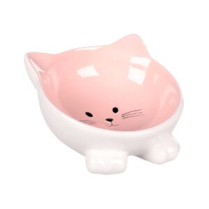 CASTRON DIN CERAMICA PENTRU PISICI FLAMINGO PUZI PINK 125ML