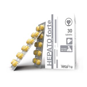 VETAPRO HEPATO FORTE 30TAB/CUT SUPORT HEPATIC CAINI SI PISICI