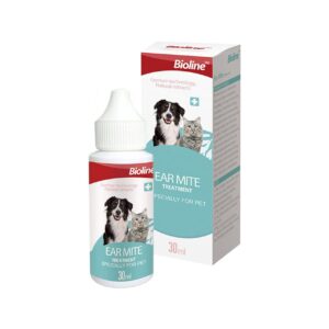 BIOLINE SOLUTIE ANTIPARAZITARA URECHI PENTRU CAINI SI PISICI 30ML