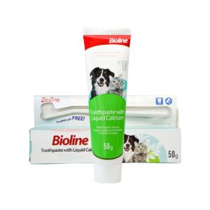 BIOLINE PASTA DE DINTI CU CALCIU PENTRU CAINI SI PISICI 50G
