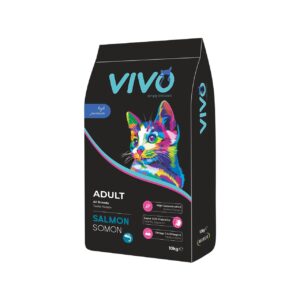 VIVO HRANA USCATA SUPER PREMIUM PENTRU PISICI ADULTE CU SOMON 10KG