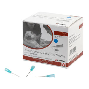 Ace hipodermice de unica folosinta, 23G, albastru, 0,60 x 25 mm, 100 buc/set