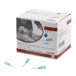 Ace hipodermice de unica folosinta, 23G, albastru, 0,60 x 16 mm, 100 buc/set