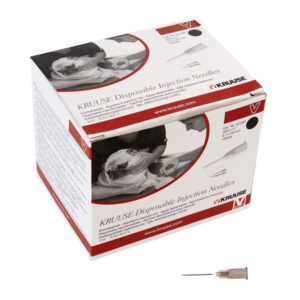 Ace hipodermice de unica folosinta, 22G, negru, 0,70 x 20 mm, 100 buc/set