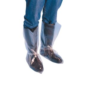Acoperitoare pantofi lungi/subtiri cu snur la glezna Krutex, 25 perechi, l: 50 cm