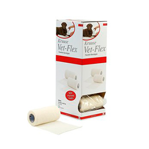Bandaj adeziv flexibil Vet-Flex 10 cm x 4,5 m, alb, 10/set