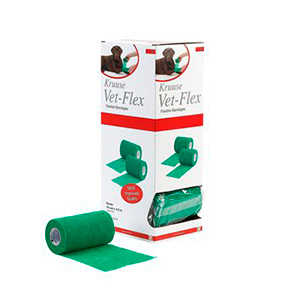 Bandaj adeziv flexibil Vet-Flex 10 cm x 4,5 m, verde, 10/set