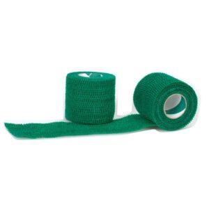 Bandaj autoadeziv flexibil Power Vet Flex, 5 cm x 4.5 m, verde, 1 buc