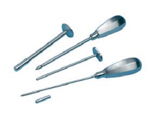 Trocar 7 x 120 mm, cu maner de metal si o canula