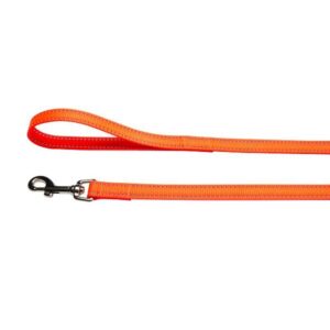 LESA PENTRU CAINI NYLON ORANGE REFLECTORIZANT 10MM*130CM