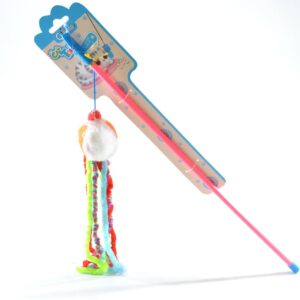 JUCARIE PENTRU PISICI UNDITA CU MINGE 50CM