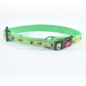 ZGARDA NYLON PENTRU CAINI  MOL CU MODEL LIME GREEN  CLICK 15MM*30-45CM/L0902.150454