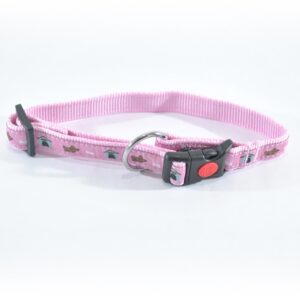 ZGARDA NYLON PENTRU CAINI  MOL CU MODEL PINK CLICK 25MM*45-70CM/L0902.25070A