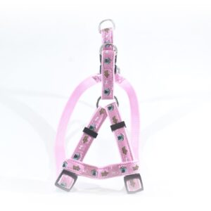 HAM PENTRU CAINI NYLON MOL CU MODEL PINK CLICK 20MM*40-70CM/L2602.20070A