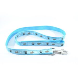 LESA PENTRU CAINI NYLON MOL CU MODEL LIGHT BLUE 10MM*130CM/L5502.10130B