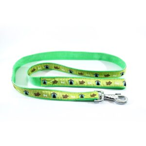 LESA PENTRU CAINI NYLON MOL CU MODEL GREEN 25MM*130CM/L5502.251304