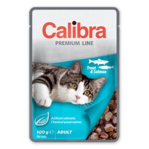 Calibra Cat Pouch Premium Line Adult Trout & Salmon 100 g