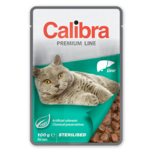 Calibra Cat Pouch Premium Line Sterilised Liver 100 g