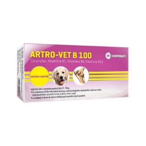 ANTIINFLAMATOR PENTRU CAINI ARTRO-VET B 100 10x10CP