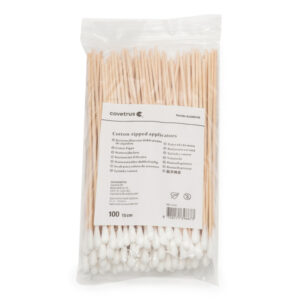 Betisoare cu vata, betisor de lemn 15cm x2 mm, vata 1cmx5mm ,100buc/setCVET