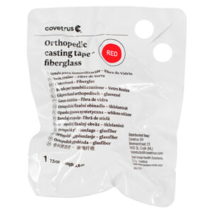 Bandaj ortopedic, din fibra de sticla, rosu, 7,5cm x 3,6m CVET