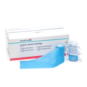 Bandaj autoadeziv flexibil Vet Flex 10 cm x 4,5 m, albastru deschis, 1 buc, CVET