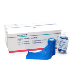 Bandaj autoadeziv flexibil Vet Flex 10 cm x 4,5 m, albastru, 1 buc, CVET