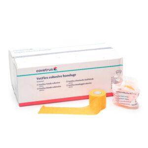 Bandaj autoadeziv flexibil Vet Flex 5 cm x 4,5 m, portocaliu, 1 buc, CVET