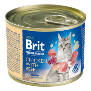 Brit Premium By Nature Cat Chicken with Beef 200 g