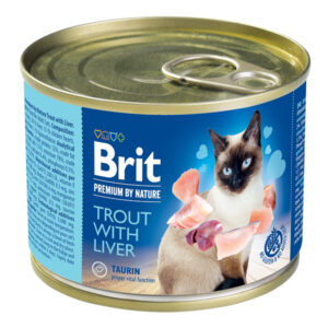 Brit Premium By Nature Cat Trout With Liver 200 g
