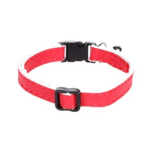 ZGARDA PENTRU PISICI FLAMINGO MULTICOLORA REFLECTORIZANTA CU CLOPOTEL 20-30CMx10MM