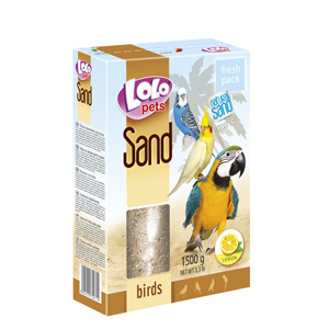 Nisip cu aroma de lamaie pentru pasari