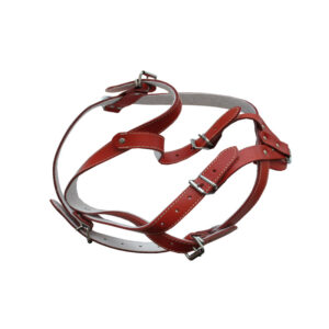 HAM PIELE PENTRU CAINI CU ORNAMENT NR.2 ROSU 53-59CM